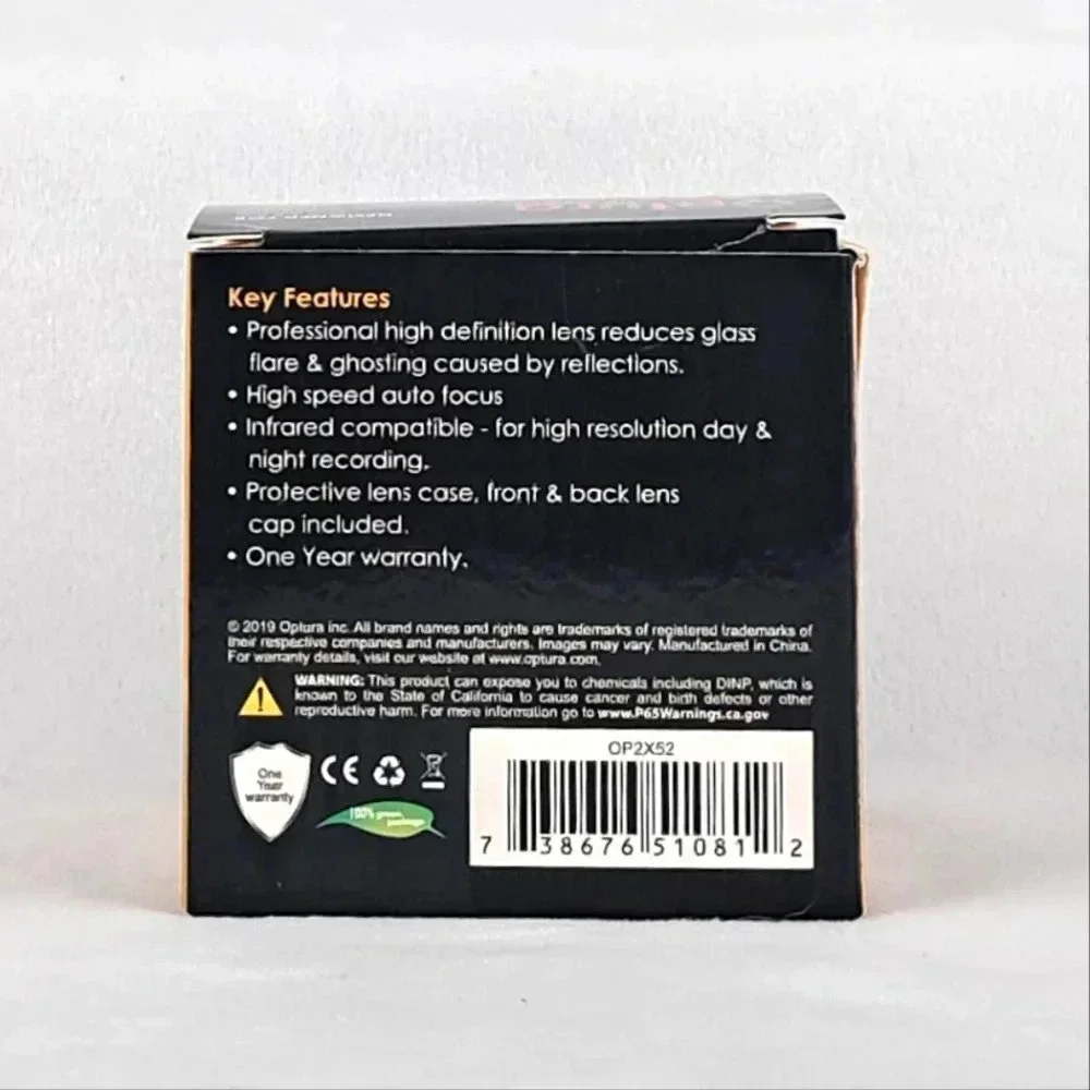 Optura HD 52mm 2.2x Telephoto Lens NEW in Box
